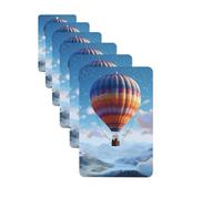 6 ambientadores de coche personalizados, globos de aire caliente, tabletas de aromaterapia, tarjetas perfumadas para colgar, fragancias divertidas, chips de incienso para espejo retrovisor, accesorios