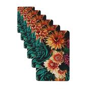 6 ambientadores de coche personalizados, hermosas flores, tabletas de aromaterapia, tarjetas perfumadas para colgar, fragancias divertidas, chips de incienso para espejo retrovisor, accesorios