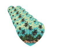 6 ambientadores de coche personalizados, isla y cocotería, tabletas de aromaterapia, tarjetas perfumadas, divertidas virutas de incienso para espejo retrovisor, accesorios