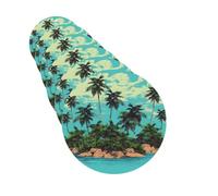 6 ambientadores de coche personalizados, isla y cocotería, tabletas de aromaterapia, tarjetas perfumadas, divertidas virutas de incienso para espejo retrovisor, accesorios