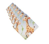 6 ambientadores de coche personalizados, lindas tabletas de aromaterapia de jirafa, tarjetas perfumadas para colgar, fragancias divertidas, chips de incienso para espejo retrovisor, accesorios