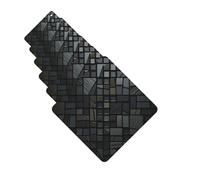 6 ambientadores de coche personalizados, mosaico, sombra negra, tabletas de aromaterapia, tarjetas perfumadas, divertidas virutas de incienso para espejo retrovisor, accesorios