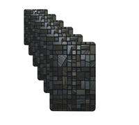 6 ambientadores de coche personalizados, mosaico, sombra negra, tabletas de aromaterapia, tarjetas perfumadas, divertidas virutas de incienso para espejo retrovisor, accesorios
