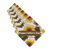 6 ambientadores de coche personalizados para el día del padre, girasol, aromaterapia, tarjetas perfumadas, divertidas virutas de incienso para espejo retrovisor, accesorios