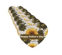 6 ambientadores de coche personalizados para el día del padre, girasol, aromaterapia, tarjetas perfumadas, divertidas virutas de incienso para espejo retrovisor, accesorios