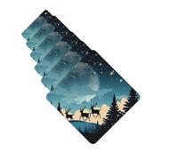 6 ambientadores de coche personalizados para Navidad, invierno, aromaterapia, tabletas colgantes, fragancias perfumadas, divertidas virutas de incienso para espejo retrovisor, accesorios