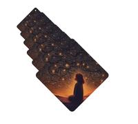 6 ambientadores de coche personalizados para niña mirando hacia arriba por la noche estrellas aromaterapia tabletas colgantes fragancias perfumadas tarjetas divertidas chips de incienso para espejo