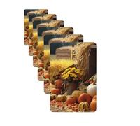 6 ambientadores de coche personalizados para otoño, Acción de Gracias, tabletas de aromaterapia, tarjetas perfumadas para colgar, fragancias divertidas, chips de incienso para espejo retrovisor,