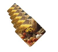 6 ambientadores de coche personalizados para otoño, Acción de Gracias, tabletas de aromaterapia, tarjetas perfumadas para colgar, fragancias divertidas, chips de incienso para espejo retrovisor,