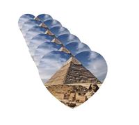 6 ambientadores de coche personalizados, pirámides de Egipto, tabletas de aromaterapia, tarjetas perfumadas, divertidas fragancias de incienso, accesorios para espejo retrovisor