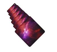 6 ambientadores de coche personalizados púrpura y rojo universo, tabletas de aromaterapia, tarjetas perfumadas, divertidas virutas de incienso para espejo retrovisor, accesorios