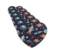 6 ambientadores de coche personalizados, retro, con patrón espacial, tabletas de aromaterapia, tarjetas perfumadas para colgar, fragancias divertidas, chips de incienso para espejo retrovisor,