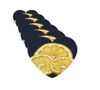 6 ambientadores de coche personalizados, rodajas de limón, tabletas de aromaterapia, tarjetas perfumadas para colgar, fragancias divertidas, chips de incienso para espejo retrovisor, accesorios