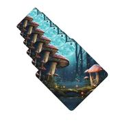 6 ambientadores de coche personalizados, tabletas de aromaterapia de hongos de fantasía, tarjetas perfumadas para colgar, fragancias divertidas, chips de incienso para espejo retrovisor, accesorios