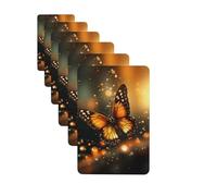 6 ambientadores de coche personalizados, tabletas de aromaterapia de mariposa naranja para colgar, tarjetas perfumadas, divertidas virutas de incienso para espejo retrovisor, accesorios