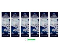 6 ambientadores Felce Azzurra con varillas Fiori di Luna - Difusor a Bastoncini - Aroma de flores de luna 120 ml + llavero Beni Culinari gratis