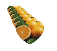 6 ambientadores para coche, tabletas de aromaterapia de corte personalizado, color naranja, tarjetas perfumadas, divertidas fragancias de incienso, accesorios para espejo retrovisor