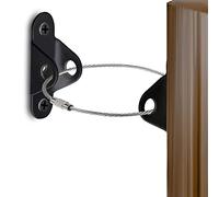 6 Anclajes para Muebles, Correas Antivuelco Muebles Gabinetes de Anclaje de Metal Anclaje para Muebles de Protección para Evita Que la Mascota del Bebé se Caiga de Los Muebles (Negro)