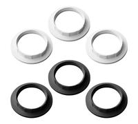 6 anillos reductores para pantalla de lámpara, casquillo E27 de plástico, anillo de fijación exterior de plástico, anillo de fijación para cabeza de lámpara, anillo adaptador de pantalla, piezas de