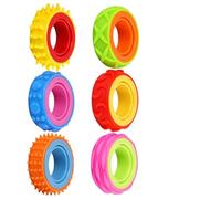 6 anillos sensoriales antiestrés de silicona, con múltiples texturas para adultos con TDAH, autismo y ansiedad, control del estrés, concentración