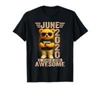 6 años Junio 2020 Oso de Peluche 6º cumpleaños Hombres Mujeres Camiseta