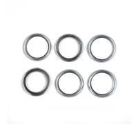 6 arandelas de drenaje de aceite de 16 mm para juego de juntas de drenaje de aceite de aluminio de 16 mm, paquete de 6 arandelas de drenaje para Crossrek de 16 mm ID Juego de arandelas de drenaje de