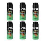 (6) AXE JUNGLE FRESH DESO 150ML 6ER SET SPARPACK NUEVO ORIGINAL ENVÍO GRATUITO