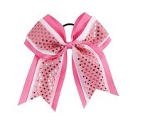 6 bandas elásticas for el cabello de 7 pulgadas con lazo grande for animadoras, accesorios hermosos for for niñas y niños Para Animadoras(Color E)