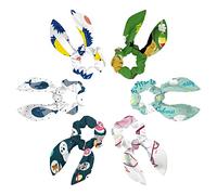 6 bandas elásticas para el pelo, lazos para el pelo, lazos para el pelo, accesorios para mujeres y niñas, bonito y divertido patrón de tequila mexicano de dibujos animados