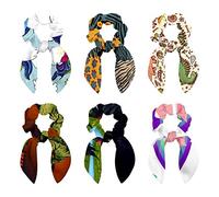 6 bandas elásticas para el pelo, lazos para el pelo, lazos para el pelo, lazos para el pelo, accesorios para mujeres y niñas, piel de animal de tribu