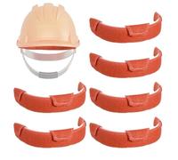 6 bandas para el sudor de pollo mago, absorbentes de forro de algodón, bandas de soldadura Hardhat lavables para hombres y mujeres, obras sanitarias, trabajos eléctricos, fábrica de fuegos de