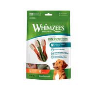 6 barritas Whimzees Snacks Dentales para perros de razas grandes