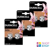 6 Baterías De Litio Duracell Cr2450 3V Botón Dl2450 Br2450 Exp 2033 2Bl NE