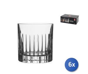 6 Bicchieri In Vetro Trasparente Timeless Per Vino 31,3 Rcr