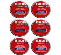 6 Bilba - Cera para el cabello FIX moldeadora, fijación elástica, semillas de lino y cristales