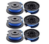 6 bobinas de recortadora compatibles con Ryobi RAC124 AC14RL3A OLT1832 RLT183215 RLT2925 RLT1825M13, cable de carrete de repuesto de 1.65 mm para desbrozadora inalámbrica Ryobi 18V 24V 40V