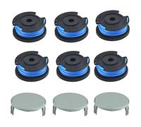 6 bobinas de repuesto para recortadora de césped con 3 cubiertas de carrete para KARCHER LTR 18-30 (14443120)