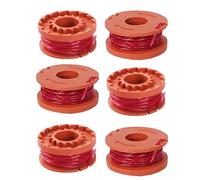 6 bobinas WA0004 compatibles con recortadoras de césped Worx de 20 V, carrete de desbrozadora, reemplazo, WG151, WG163E.1, WG163E.2, WG163E.3, WG163E.6, WG163E.9