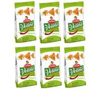 6 bocadillos de pimiento orgánicos de 80 g Curtiriso Le Veline Snack al Peperoncino Scrokkinati Biologico