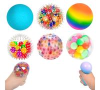 6 bolas antiestrés, pelota blandita, pelota de estrés para niños, se utiliza para aliviar la tensión, relajación, ansiedad y estrés. También es un regalo para familiares y amigos