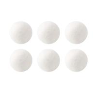 6 bolas de lana reutilizables for secadora, suavizante ropa, bola for, limpiador lavadora y for el hogar(3cm)