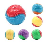 6 bolas de masticar para perros, textura masticable, alivio de la dentición, diseño fácil de limpiar, juego de búsqueda para entretenimiento de mascotas, masticación de perros