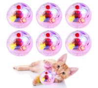 6 bolas de movimiento de caza fantasmas, bolas de movimiento para gatos de caza fantasmas, bolas de movimiento de caza, juguetes para mascotas, bola de gato, activada por contacto, intermitente,