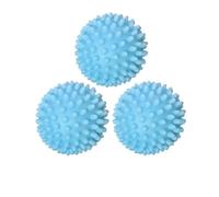 6 bolas de secadora PVC reutilizables for lavadora, suavizante telas for el hogar, accesorios limpieza Para Lavadora(Blue)