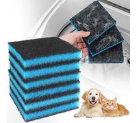 6 bolas reutilizables para eliminar el pelo de mascotas, para lavadora y secadora, elimina el pelo de perro, pelo de gato, pelusa y pelaje, protección contra bolas de pelo (6, azul)