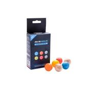 Engelhart - 2 naturales y 4 hermoso colorido madera blanco bola para juego de petanca - 30 mm - 10 gramos
