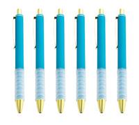 6 bolígrafos retráctiles de 1,0 mm, herramienta de escritura suave, fácil de firmar para hacer bocetos, notas, tareas, bolígrafos retráctiles
