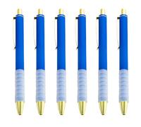 6 bolígrafos retráctiles de 1,0 mm, herramienta de escritura suave, fácil de firmar para hacer bocetos, notas, tareas, bolígrafos retráctiles