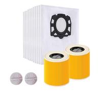6 bolsas de aspiradora + 3 filtros para Kärcher WD3 WD2 WD1 MV2 MV3 SE 4002, juego de filtros KFI 357 bolsas (2.863-314.0) y filtro KFI 3310 (6.414-552.0)