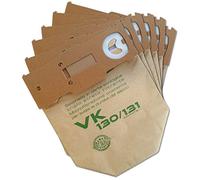 6 bolsas de papel doble para aspiradora Folletto Vorwerk 130 131
